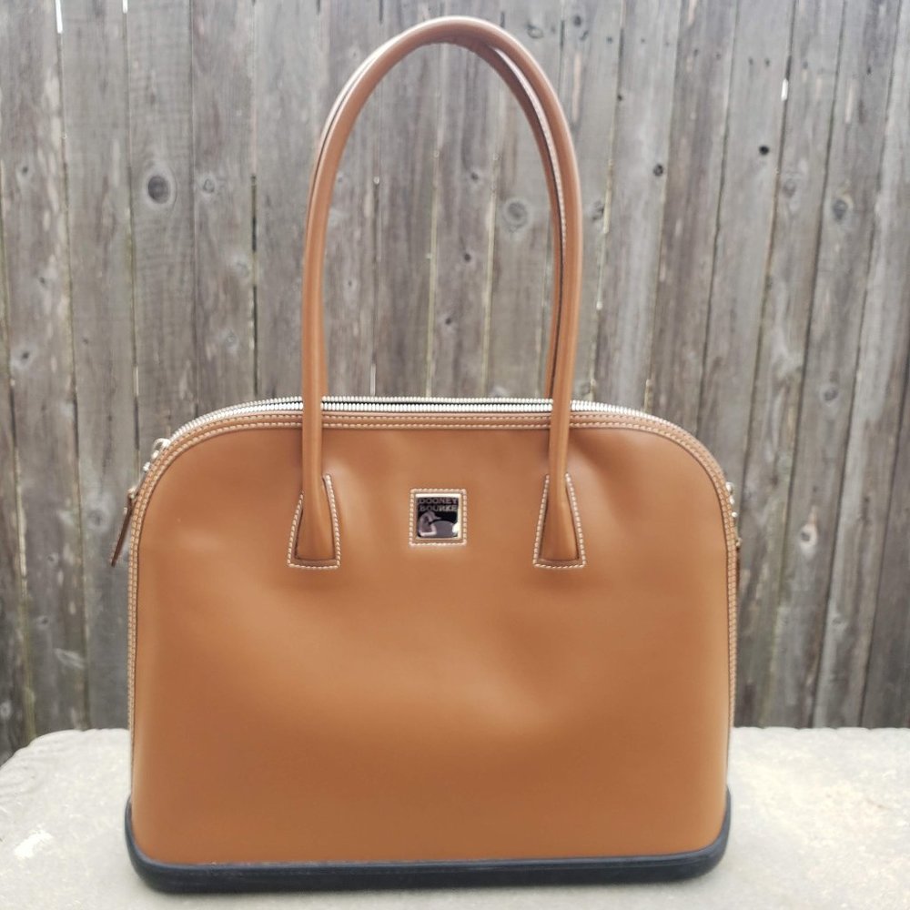 Dooney & Burke Parasol Bag |  Brown Leather